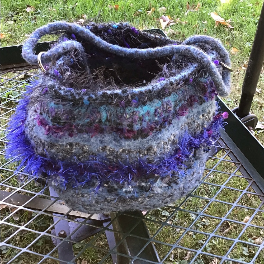 Felted Wool Bucket Bag